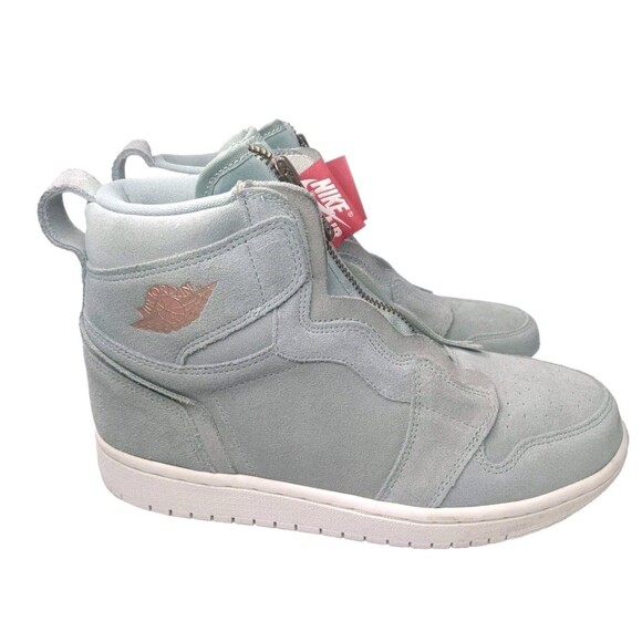 Jordan Shoes - Nike Jordan 1 Retro High Zip Women's Size 7 Shoes Mica Green Suede